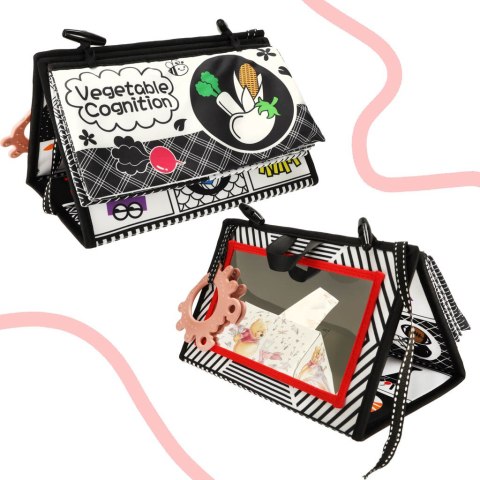 Książeczka mata sensoryczna kontrastowa do łóżeczka lusterko gryzak Kik Sp. z o. o. Sp. k.