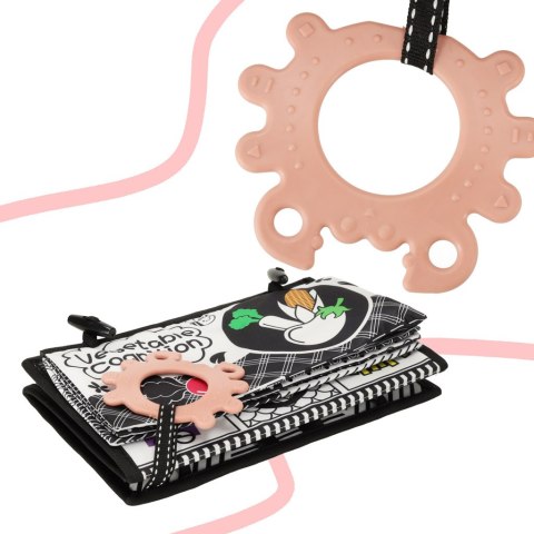 Książeczka mata sensoryczna kontrastowa do łóżeczka lusterko gryzak Kik Sp. z o. o. Sp. k.