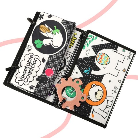 Książeczka mata sensoryczna kontrastowa do łóżeczka lusterko gryzak Kik Sp. z o. o. Sp. k.