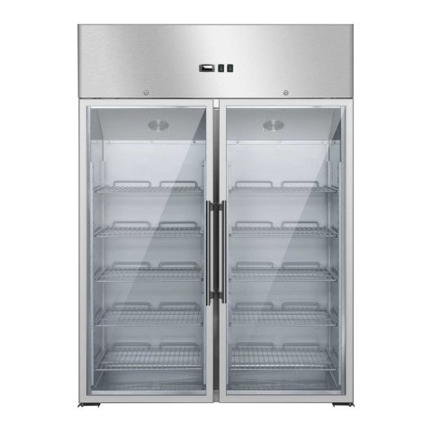 Lodówka chłodziarka szafa chłodnicza podwójna przeszklona od -2 do 8deg;C 948L Royal Catering