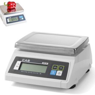 Waga kontrolna wodoodporna z legalizacją do 10kg / 5g - CAS 580370 CAS