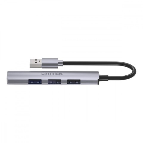 Hub USB-A; 3x USB-A 2.0; 1x USB-A 5 Gbps Aluminiowy Unitek