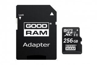 Karta microSD 256GB CL10 UHS I + adapter GOODRAM