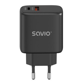 Ładowarka sieciowa 30W Quick Charge, Power Delivery 3.0, LA-06/B Savio
