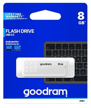 Pendrive UME2 8GB USB 2.0 Biały GOODRAM