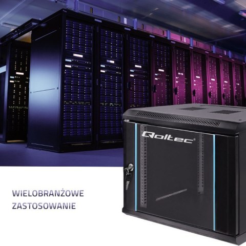 Szafa RACK 19 cali | 9U | 600 x 500 x 600 Qoltec