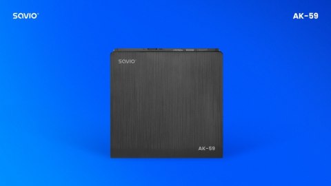 Zewnętrzna nagrywarka typu Slim CD/DVD R/RW, USB-C/USB-A, AK-59 Savio