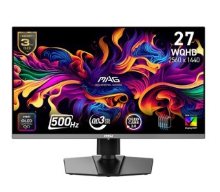 Monitor MAG 272QP QD-OLED X50/26.5 cala/QD-OLED/WQHD/Flat/500Hz/Black MSI