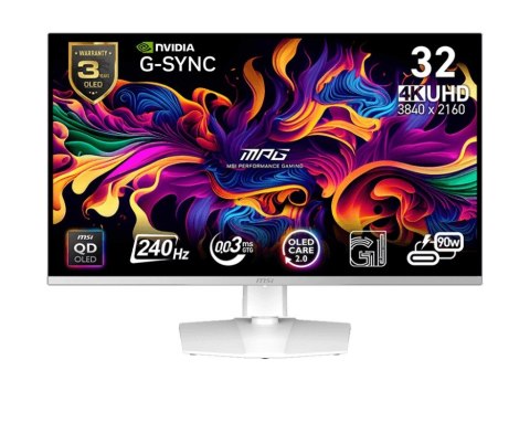 Monitor MPG 321URXW QD-OLED 31.5''/LED/UHD/Flat/240Hz/Black MSI