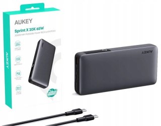 PB-Y43 Power Bank 20000mAh 65W 3xUSB PD 3.0 QC 3.0 LED PPS AUKEY