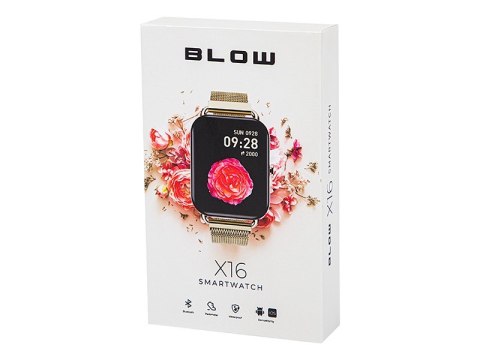 Smartwatch X16 Bluetooth różowy BLOW