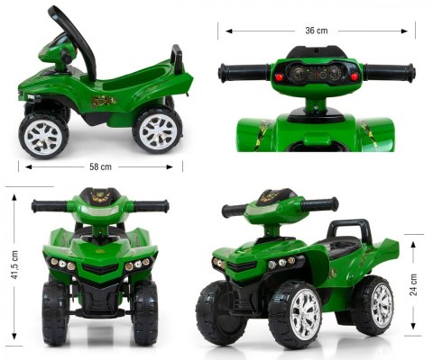 Jeździk Pojazd Monster Military Milly Mally