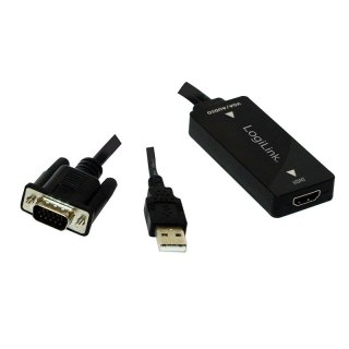 Konwerter VGA do HDMI z audio LogiLink