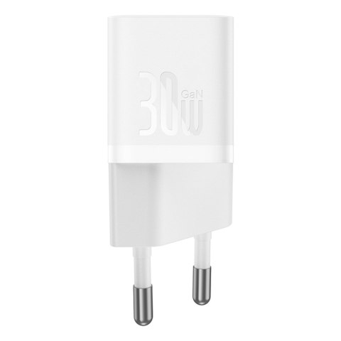 Mini ładowarka sieciowa GaN5 USB-C 30W - biała BASEUS