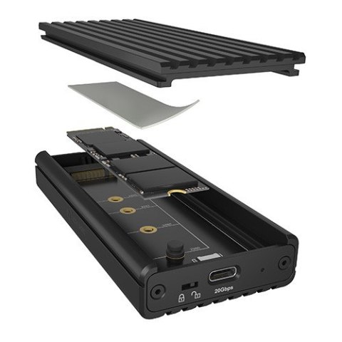 Obudowa IB-1917M-C32a NVMe USB 3.2 Gen 2x2, 20 Gbit/s IcyBox