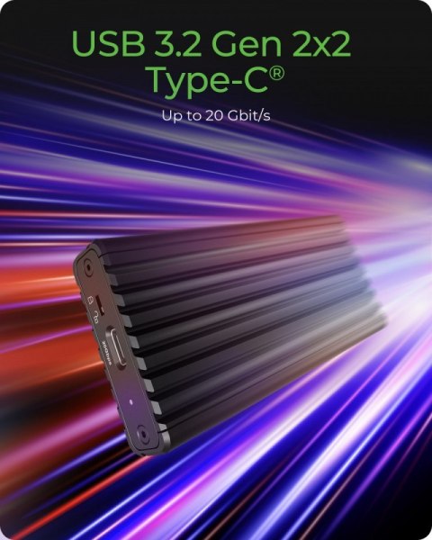 Obudowa IB-1917M-C32a NVMe USB 3.2 Gen 2x2, 20 Gbit/s IcyBox
