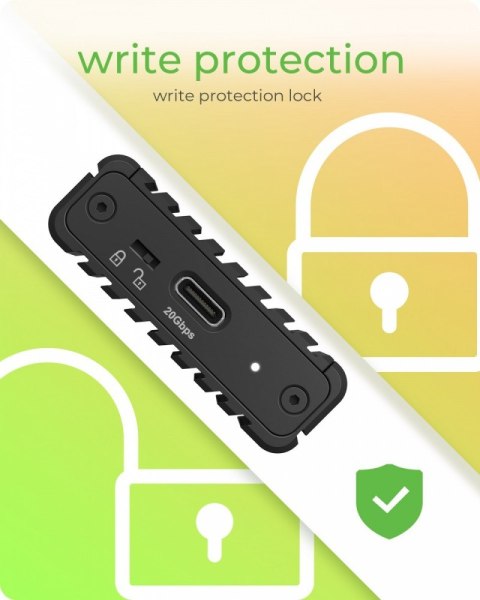 Obudowa IB-1917M-C32a NVMe USB 3.2 Gen 2x2, 20 Gbit/s IcyBox