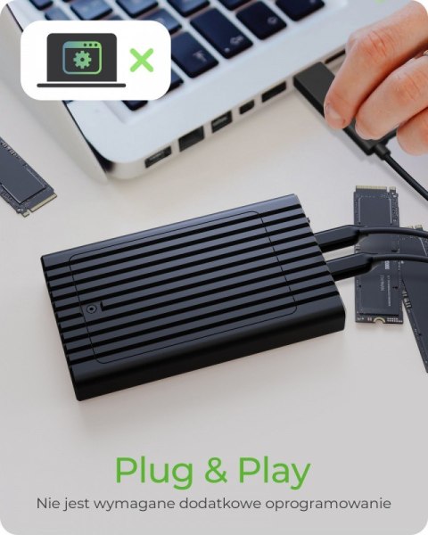 Stacja ICY BOX IB-2817MCL-C31 z funkcją klonowania dla 2x NVMe SSD IcyBox