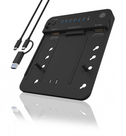 Stacja dokująca/klonująca IB-2915MSCL-C31 M.2 dla M.2 0NVMe i SATA 2,5/3,5 SSD/HDD IcyBox