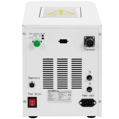 Homogenizator ultradźwiękowy TFT 10-100 ml 1.5-150 W Steinberg Systems