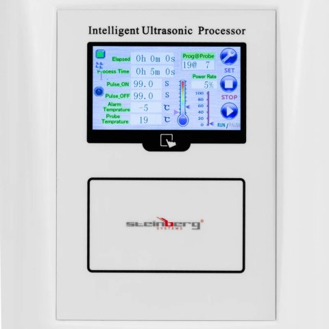 Homogenizator ultradźwiękowy TFT 10-100 ml 1.5-150 W Steinberg Systems