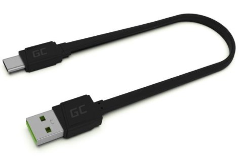 Kabel GCmatte USB - USB-C 25 cm, płaski Green Cell