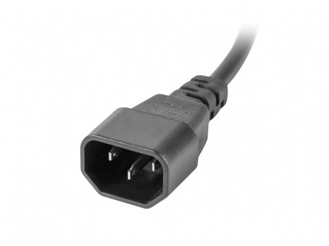 Listwa zasilająca Rack PDU 19 cali 1U 10A 10X IEC C13 2m C14 czarna Lanberg