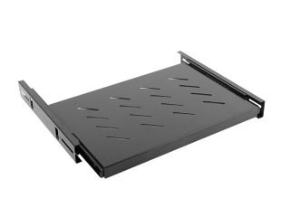 Półka do szaf 19'' 600mm 1U 465x350mm czarna Lanberg