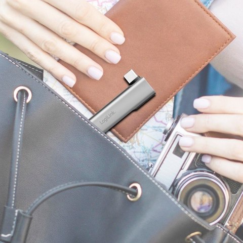 Smukły HUB USB-C do 1x USB-A 3.0 3xUSB-A 2.0 LogiLink