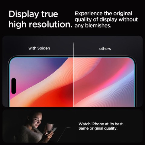 Szkło hartowane na iPhone 16 Pro Glas.tR EZ Fit - 2 szt. SPIGEN