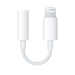 Apple oryginalna przejściówka na słuchawki ze złącza Lightning na mini jack 3.5mm biała Apple