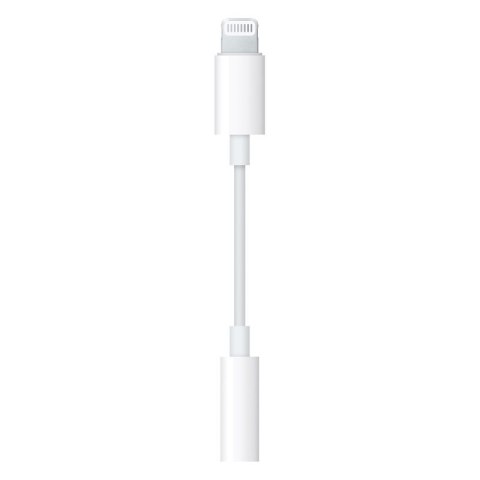 Apple oryginalna przejściówka na słuchawki ze złącza Lightning na mini jack 3.5mm biała Apple