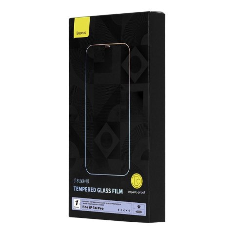 Szkło hartowane do iPhone 14 Pro z osłoną na głośnik 0.4mm ZESTAW BASEUS