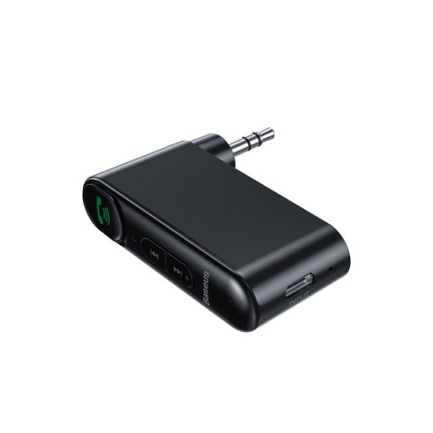 Transmiter samochodowy Bluetooth AUX mini jack 3.5 mm Overseas Edition czarny BASEUS