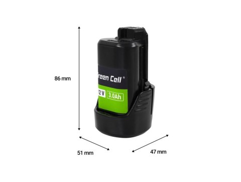 Bateria do Bosch GBA 12V 3Ah zamiennik GBA 1600A00X79 Green Cell