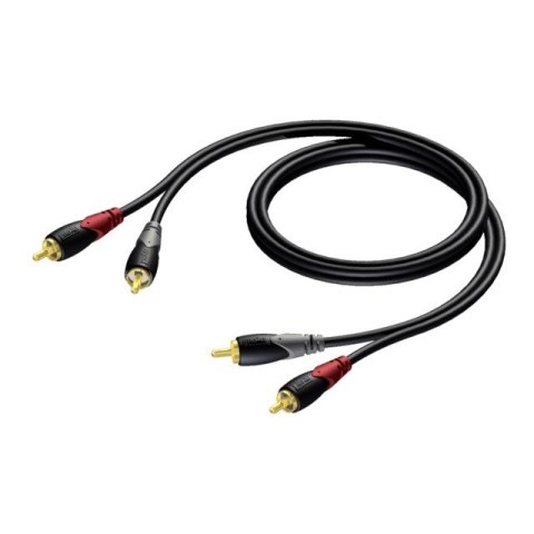 Kabel 2x RCA/Cinch Męski - 2x RCA/Cinch Męski 3 m - CLA800/3 PROCAB
