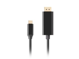 Kabel USB-C(M)->Displayport 1.8M 4K 60HZ czarny Lanberg