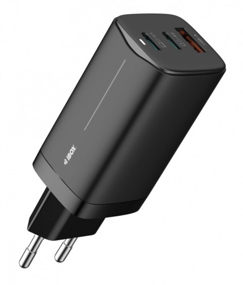Ładowarka sieciowa ILUC65B czarna GaN 65W USB -C IBOX