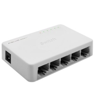 SWITCH przełącznik sieciowy 5 x port RJ45 | 1000Mbps | Fast Ethernet | LAN Qoltec