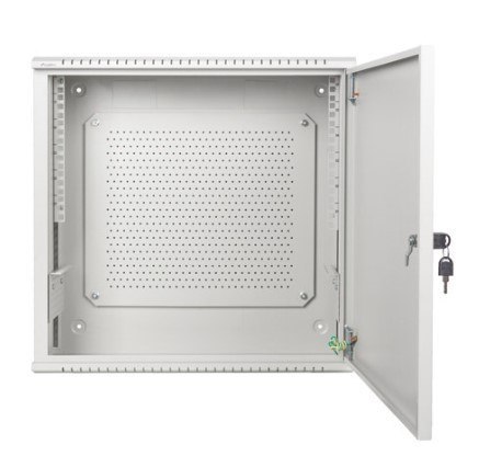 Szafa instalacyjna rack wisząca 19 cali 6U+3U 540x200 niskoprofilowa (złożona) szara Lanberg