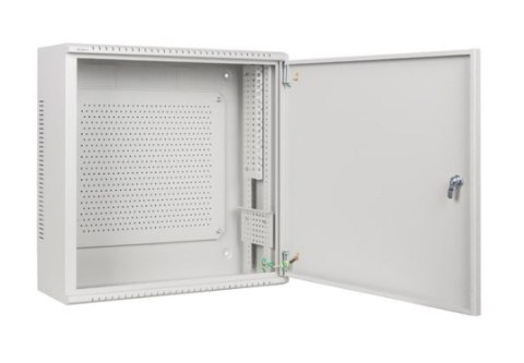 Szafa instalacyjna rack wisząca 19 cali 6U+3U 540x200 niskoprofilowa (złożona) szara Lanberg