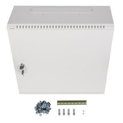 Szafa instalacyjna rack wisząca 19 cali 6U+3U 540x200 niskoprofilowa (złożona) szara Lanberg