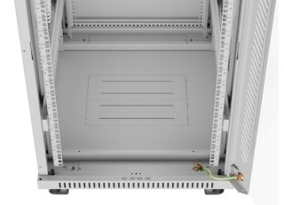 Szafa stojąca rack 19 cali 22U 600x800 szara drzwi szklane LCD flack pack Lanberg
