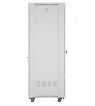 Szafa stojąca rack 19 cali 42U 600x800 szara drzwi szklane flack pack Lanberg