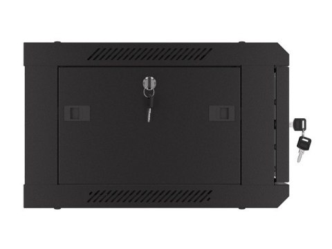 Szafa wisząca 19 cali 4U 600x450 drzwi perforowane (flat pack) czarna Lanberg