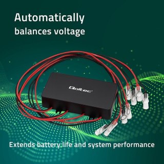 Balanser napięcia 48V do akumulatorów 4x12V | 10A | LiFePO4 AGM GEL Qoltec