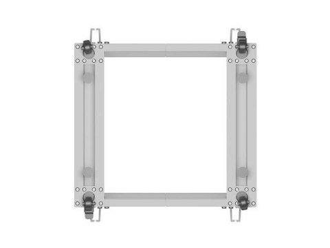 Stojak Open rack 19 cali 15U 600x600-1100 regulowany szary Lanberg