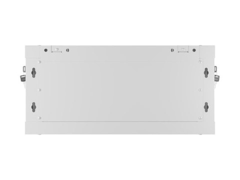 Szafa instalacyjna rack wisząca 19 cali 4U 600x450 drzwi perforowane (flat pack) szara Lanberg