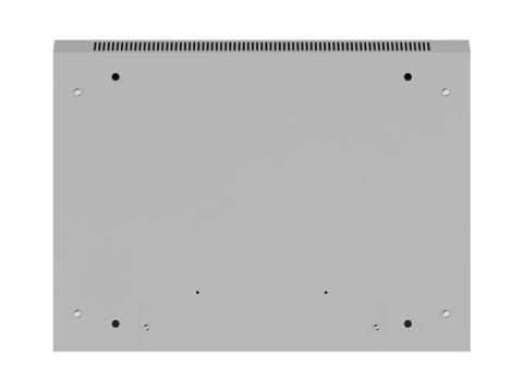 Szafa instalacyjna rack wisząca 19 cali 4U 600x450 drzwi perforowane (flat pack) szara Lanberg