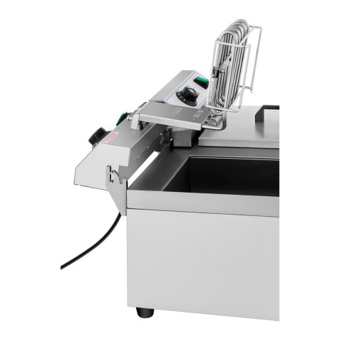 Frytownica podwójna gastronomiczna elektryczna z kranem 230 V 2 x 3000W 2 x 10 L Royal Catering